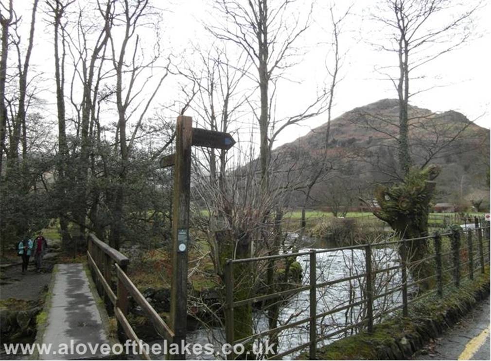 A love of the Lakes - The footpath leads off towards Easdale Tarn  keep on the main drag and cross the bridge over Easdale Beck heading towards the Lancrigg Hotel. The climb
starts from there.
