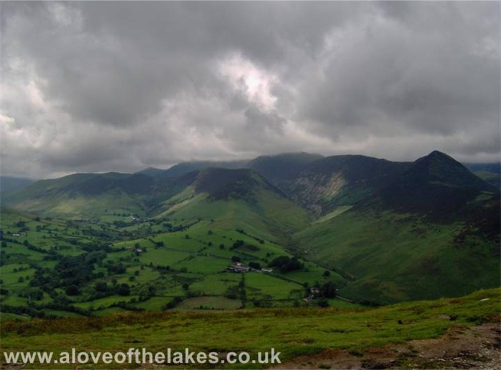 A love of the Lakes - Looking over to Mosedale from Maiden Moor summit as I journey on to High Spy