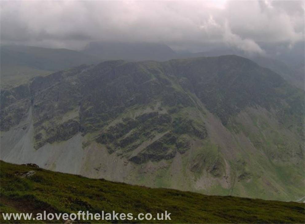 A love of the Lakes - Looking over Dale Head to the massive bulk of Great Gable