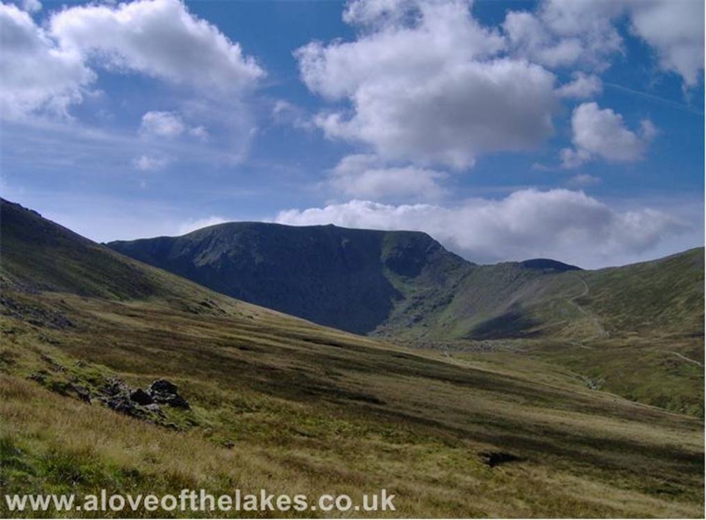 A love of the Lakes - The first view of Helvellyn from the Hole in the Wall