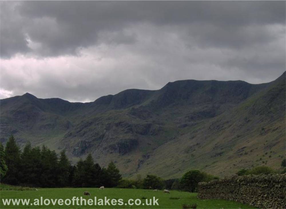 A love of the Lakes - Back down on the valley floor now and the ridges of Dollywaggon Pike and Nethermost Pike