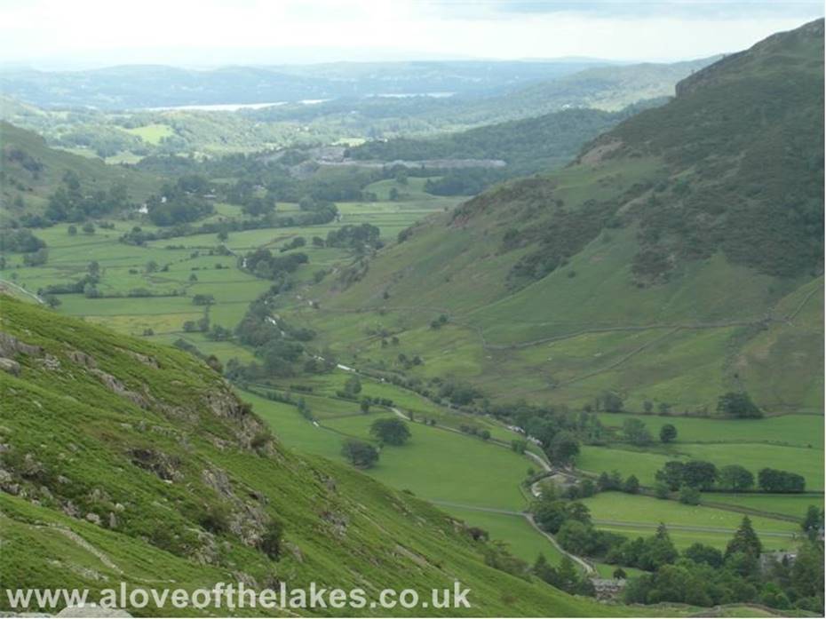 A love of the Lakes - Looking back down Langdale towards Windermere