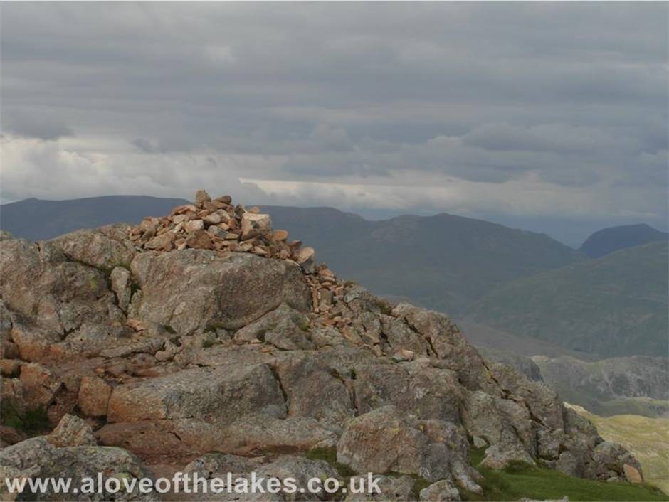 A love of the Lakes - The summit cairn on Harrison Stickle