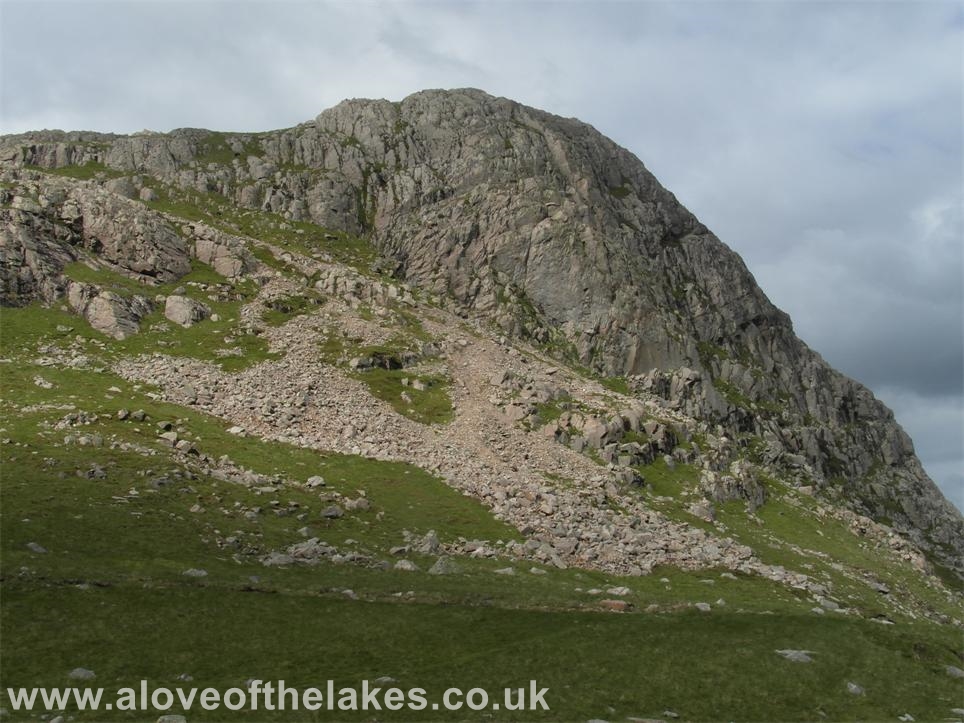 A love of the Lakes - Looking back to the steep descent from Harrison Stickle