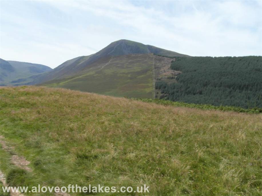 A love of the Lakes - The full extent of the path to Grisedale Pike now comes in to view
