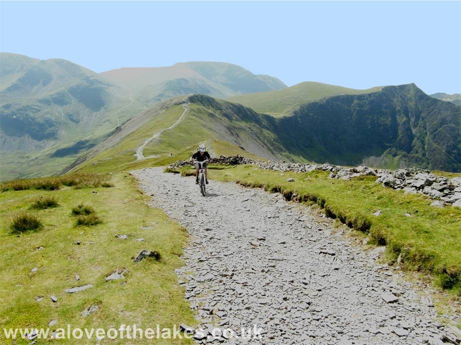 A love of the Lakes - Dont know how you get a bike up there but fair play to the bloke