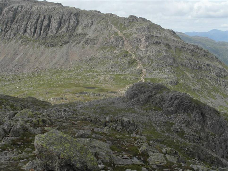 A love of the Lakes - The path from Three Tarns up to Bowfell  quite steep