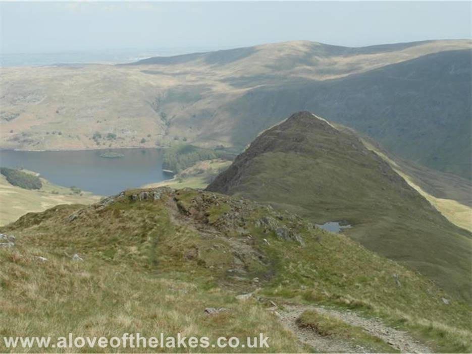 A love of the Lakes - Just before I reach the summit a quick glance back of the route up