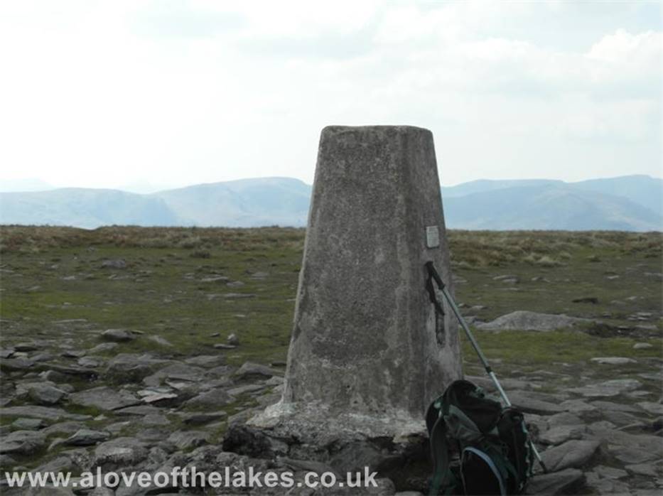 A love of the Lakes - The summit trig point on High Street
