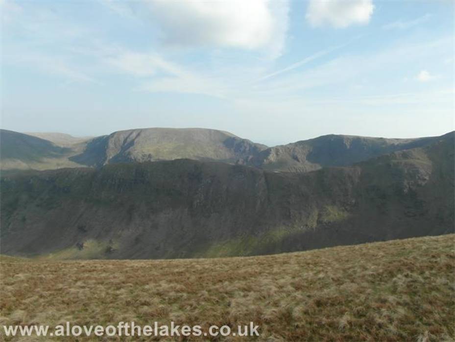A love of the Lakes - Looking over Riggindale at the ridge line that was at the start of the climb