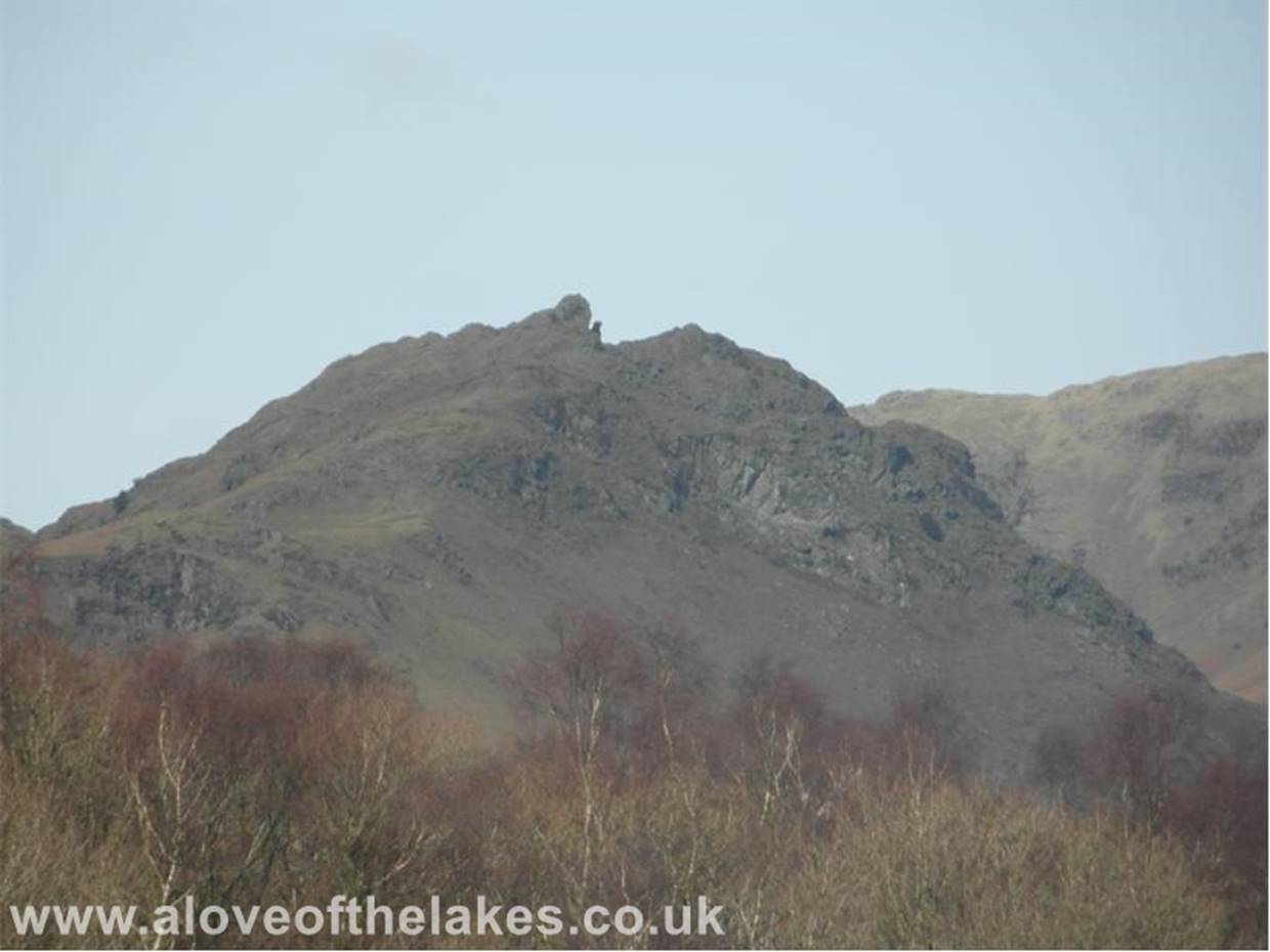 A close up of Helm Crag  The Lion and the Lamb