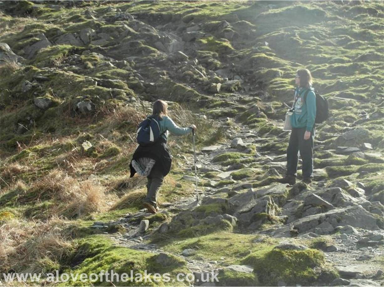 On the upper reaches there is a bit of mild scrambling