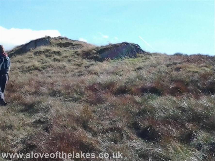 A love of the Lakes - Just at the end of the wall veer left and head up towards the gap between the two rock outcrops