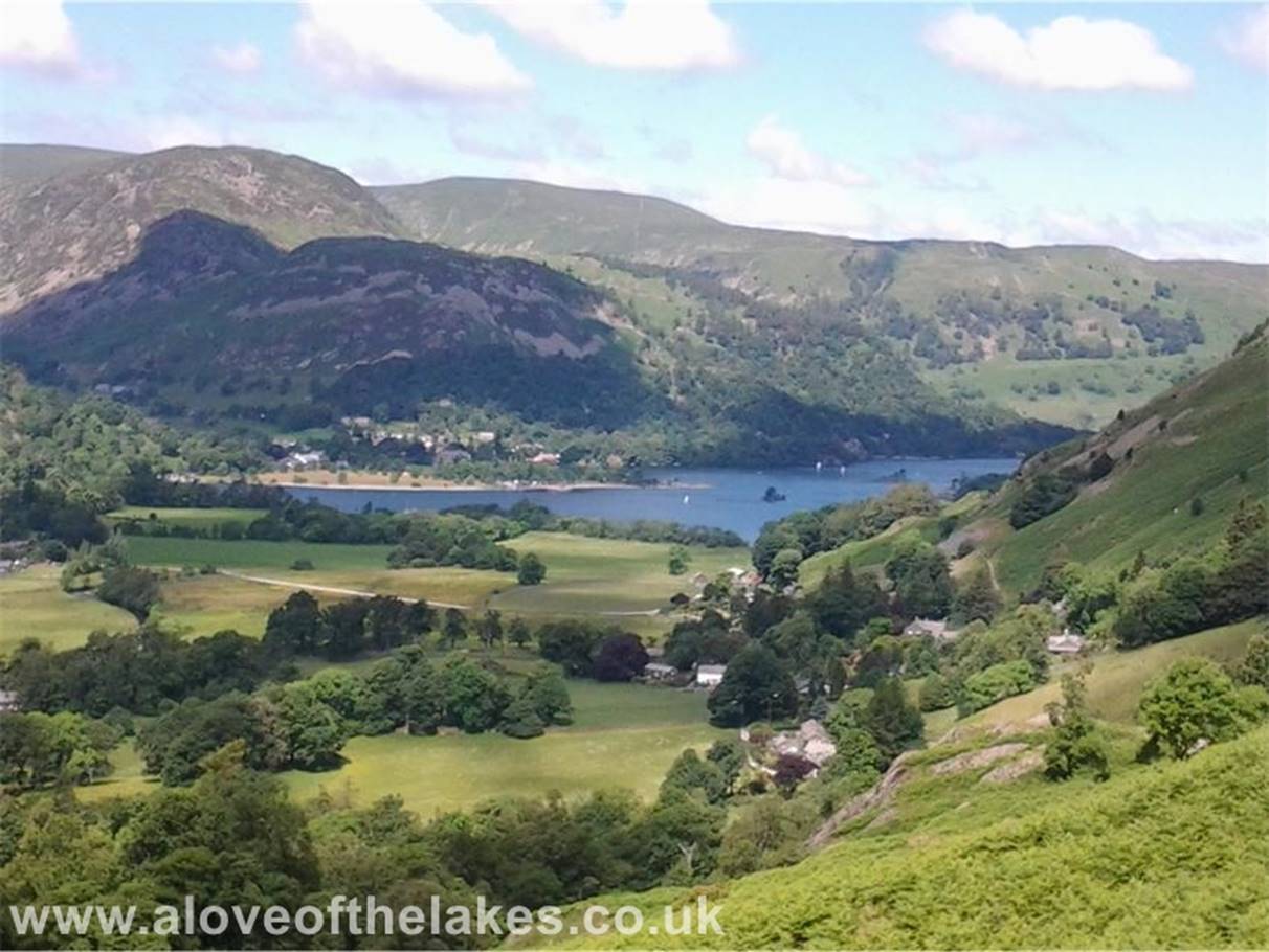 The south shore of Ullswater from the path