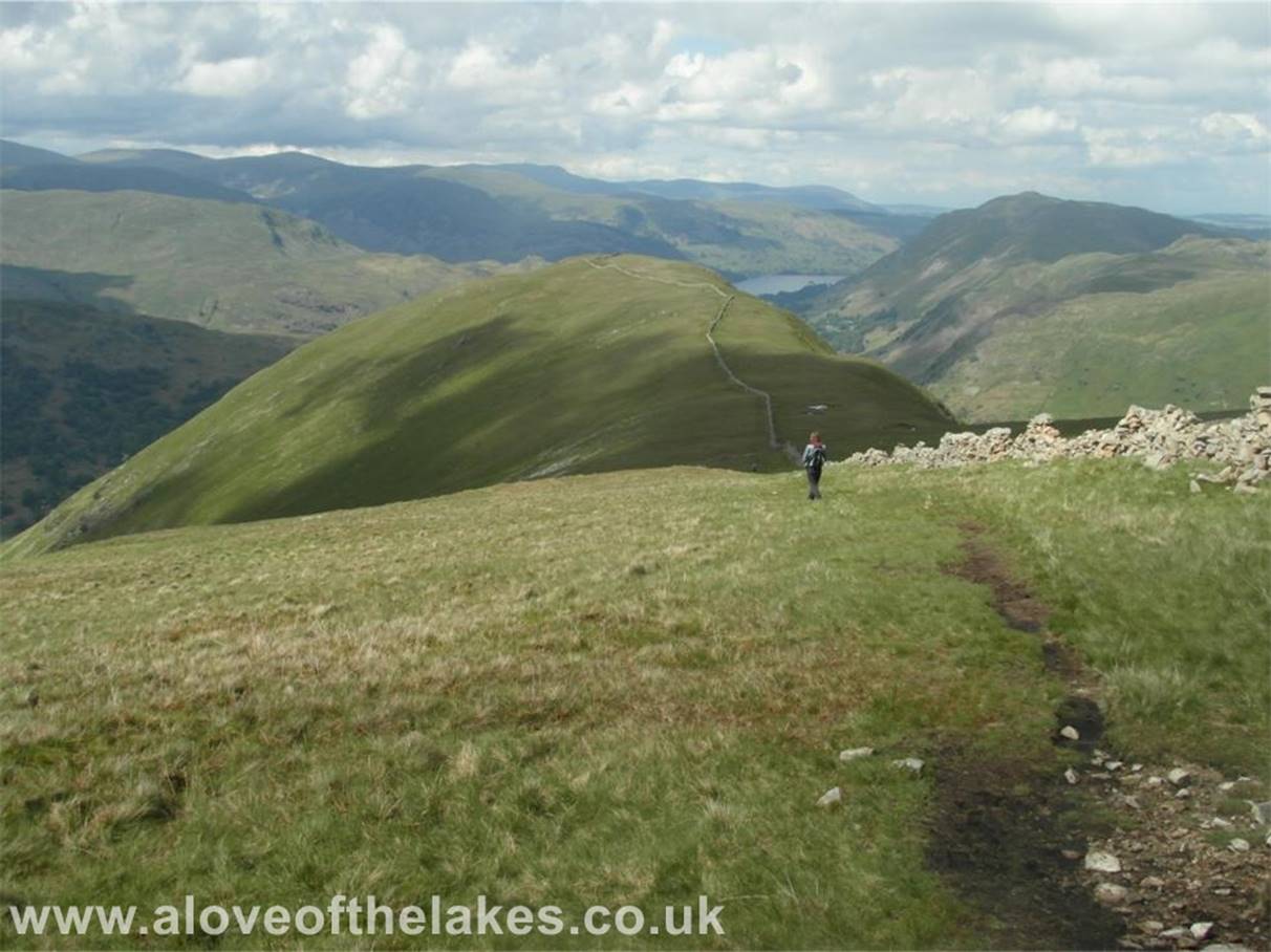 Ste sets off for Hartsop Dodd. Its literally just a case of following the line of the wall