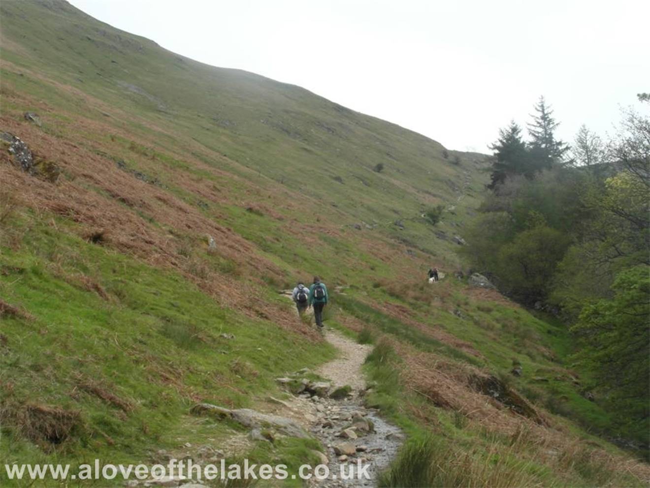 The start of the track that leads up to Boredale Hause