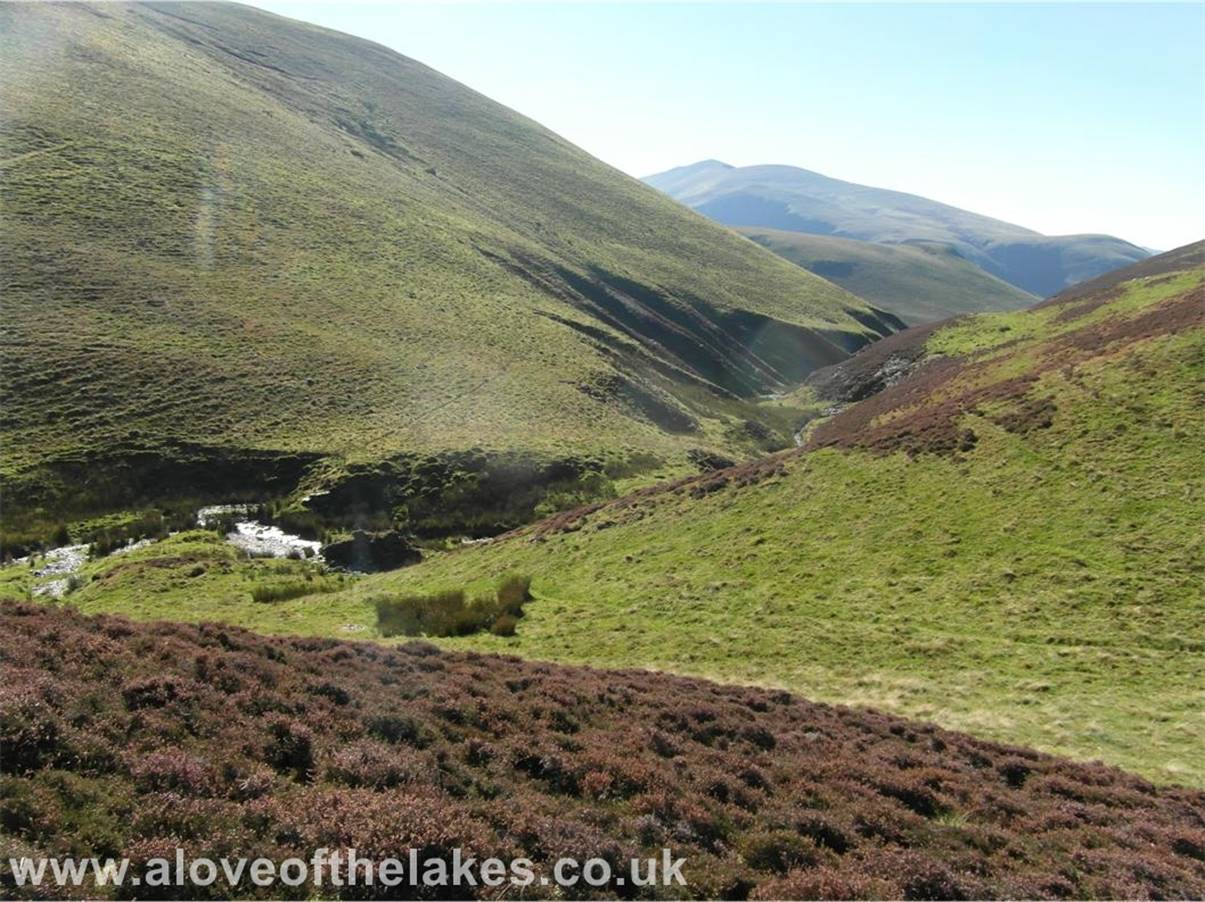 Looking back to Burntod Gill from the path