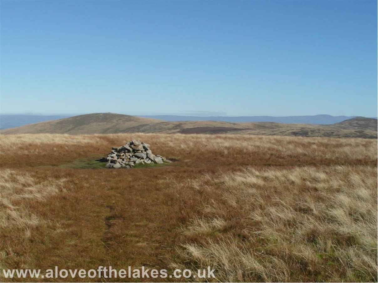 The make shift summit of Great Sca Fell. This is in fact a cross roads linking to a number of other Wainwright Fells