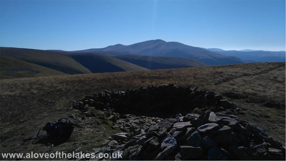 We then hopped across to Little Sca Fell (not a classified Wainwright) but a magnificent view across to Skiddaw