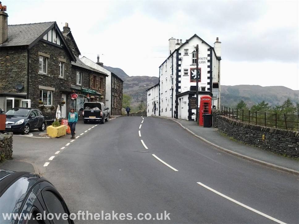 The walk starts outside the White Lion Inn car park in Patterdale. There is space for several cars at the 
side of the main road
