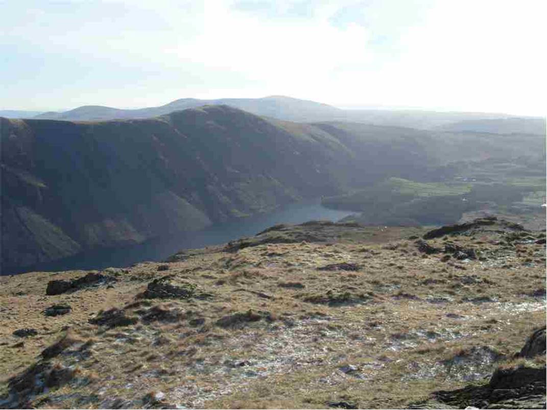 Looking down the length of Wast Water with Illgill Head and Whinn Rigg towering above