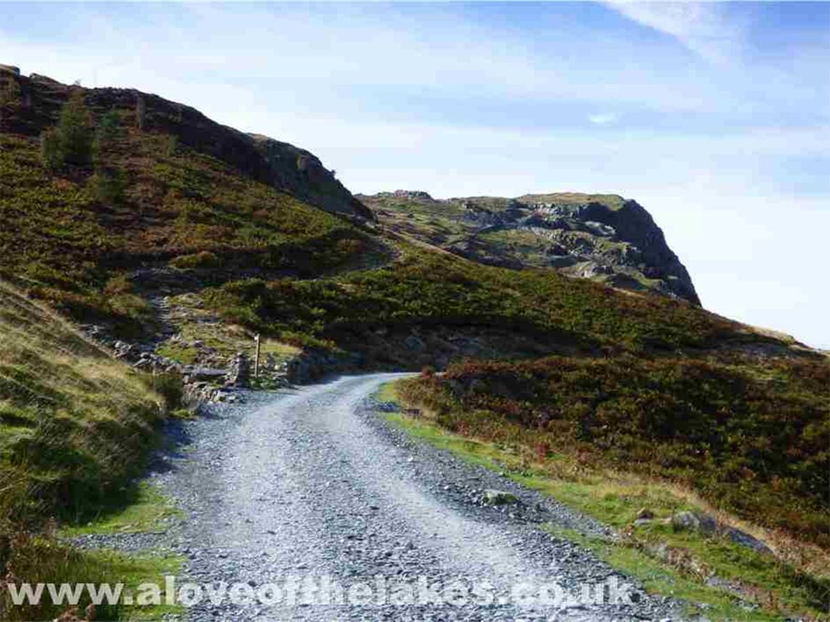 From the car park, take the obvious shale path that zig-zags its way towards Honister Crag