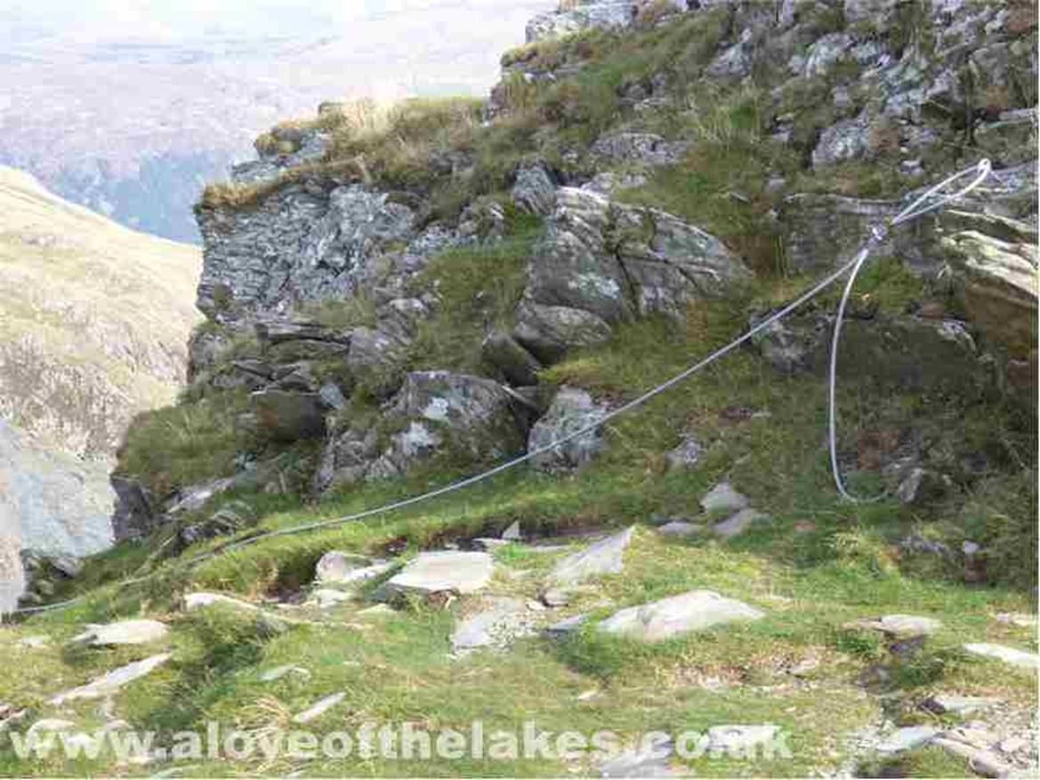 Follow the end of that cable if you dare. This was as close as I was going to. There is at least a 1,000ft sheer drop