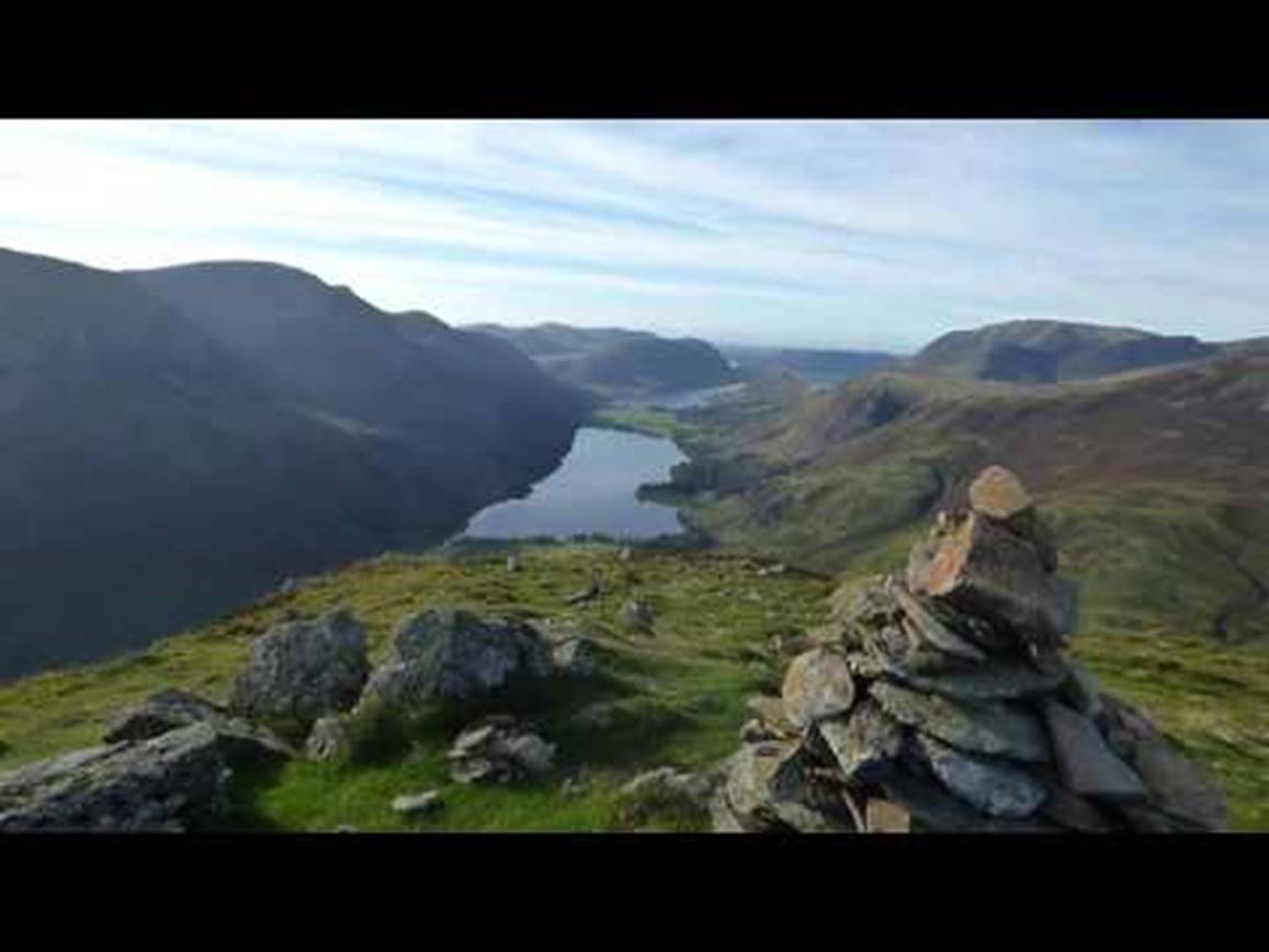 360 degree panoramic view from summit of Fleetwith Pike