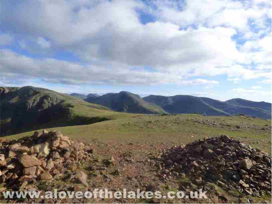Looking south and the ridge to High Pike