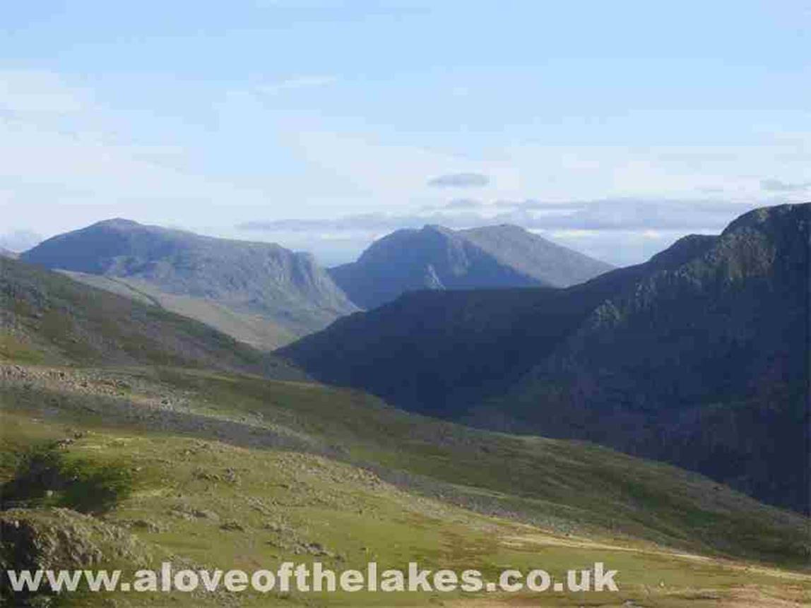 Looking over to Pillar in the foreground and Great Gable