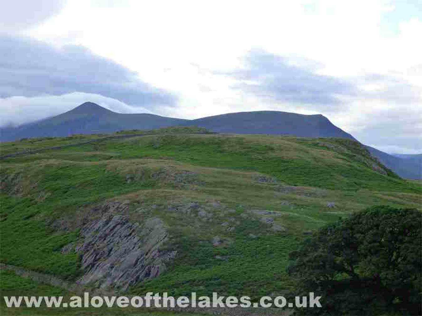 Looking North towards Skiddaw from the path