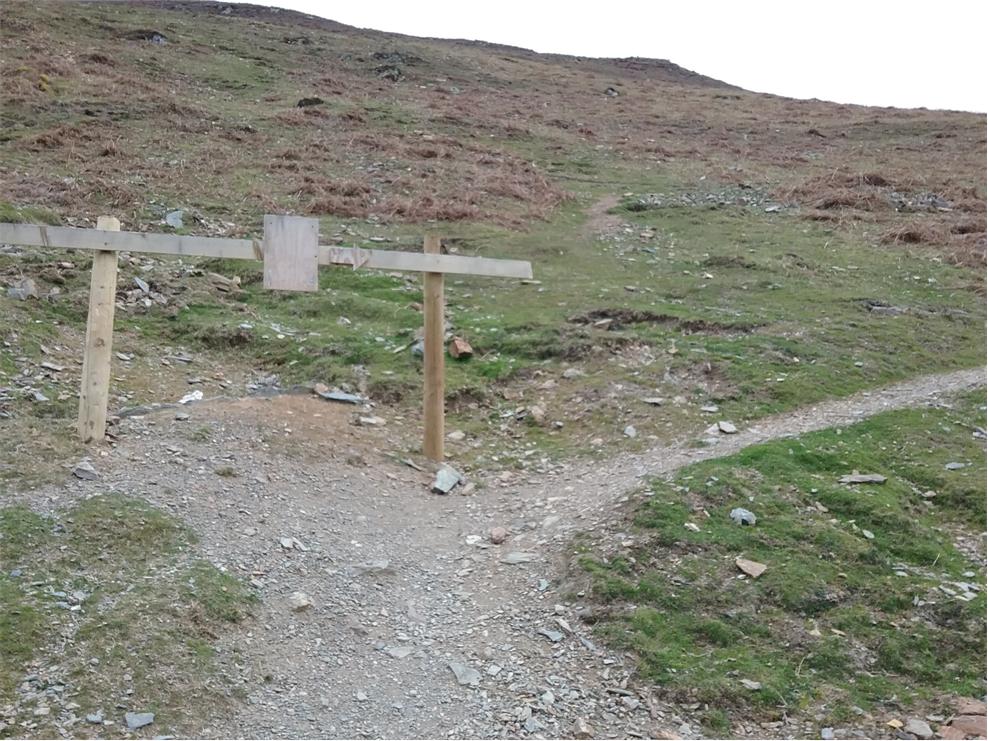 The path leads to a specially constructed sign posted detour that is part of the Fix the Fells program
and thankfully removes some of the steepness by a series of zig-zags
