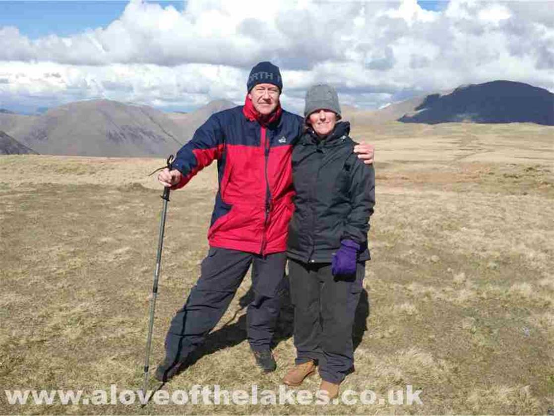 Sue and me on the summit of Illgill Head