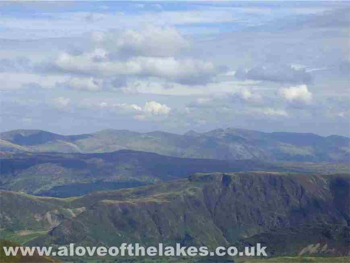 Looking East over to the Helvellyn range
