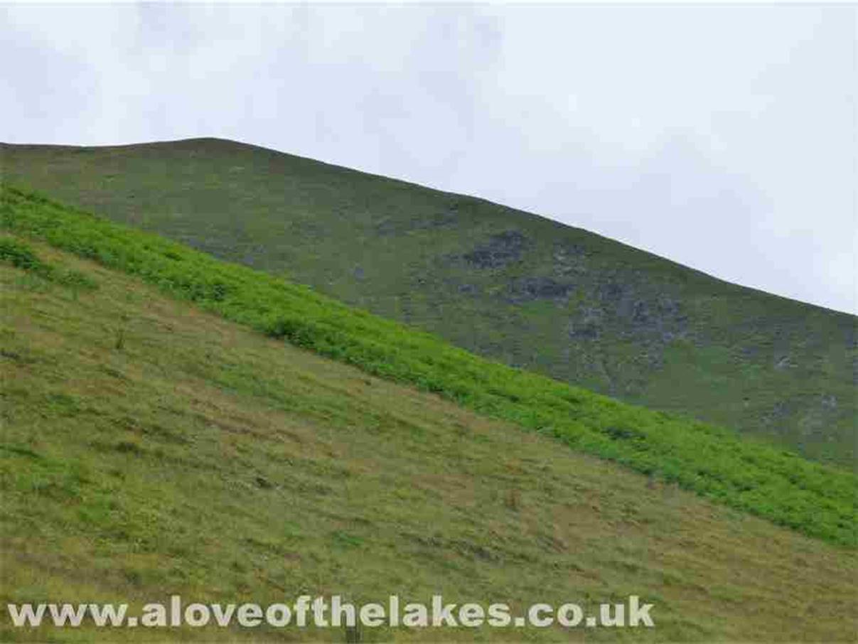 An early view of Bowscale Fell from the track
