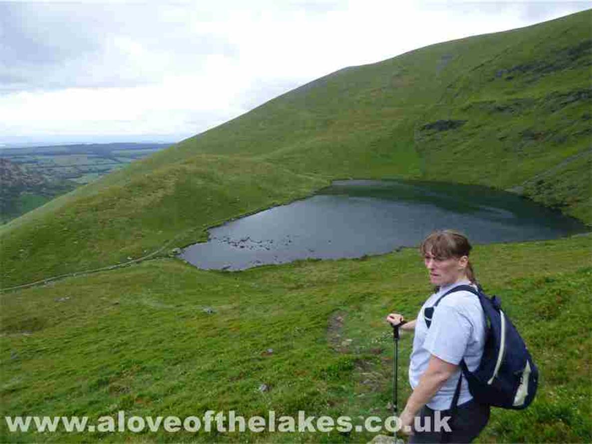 Half way up and a good view of Bowscale Tarn