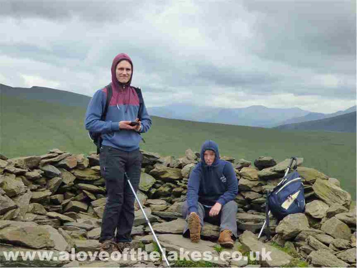 The summit shelter cairn on Bowscale Fell