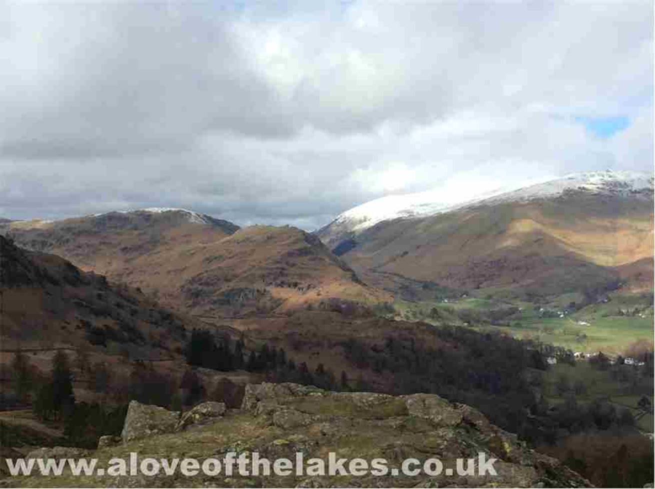 Looking North over Grasmere towards Helm Crag