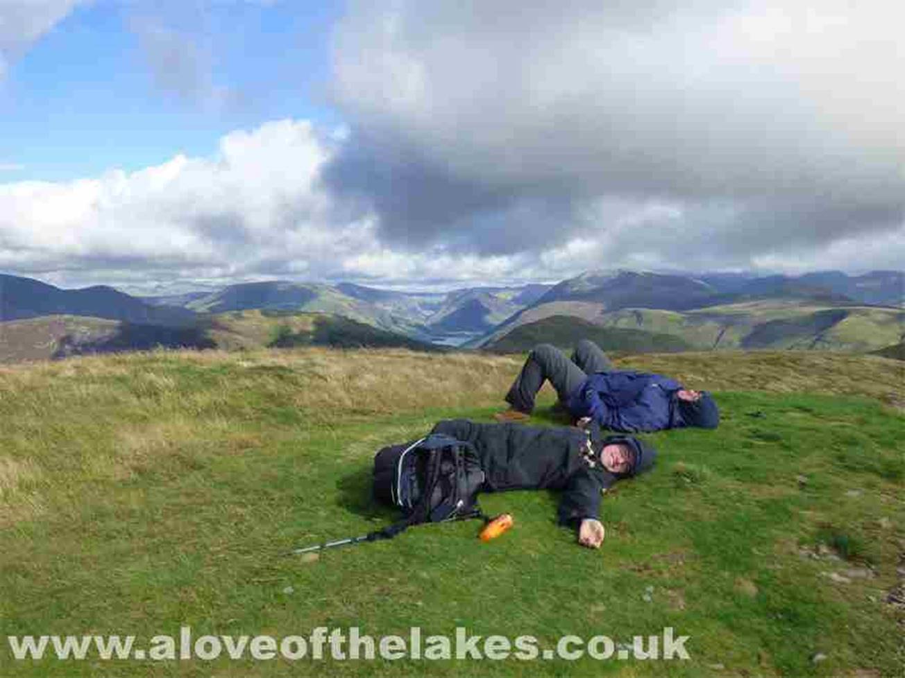 Sleeping on the job, looking South towards Buttermere
