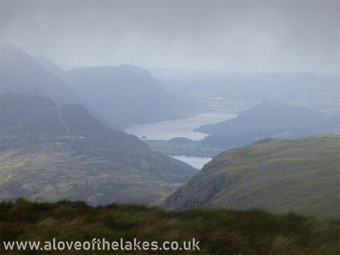 Just peeping through the mist  Buttermere and Crummock Water