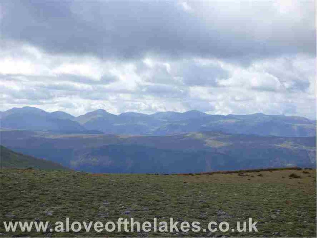 Looking over to the Western Fells from the summit