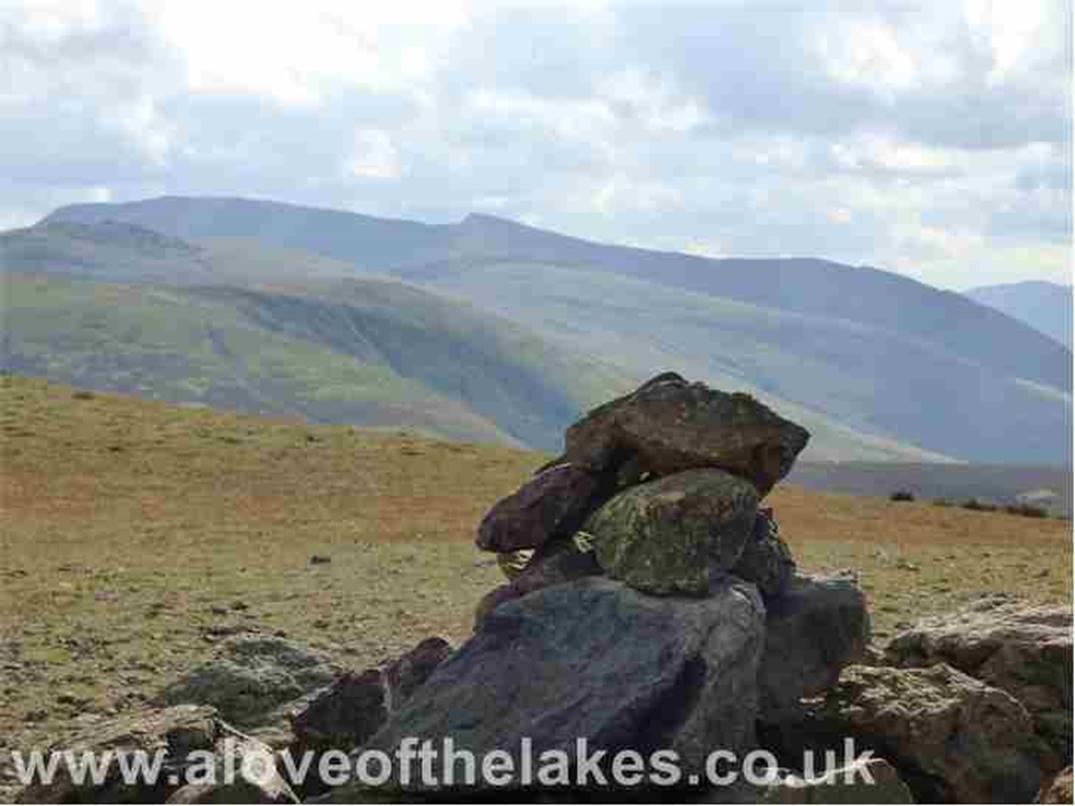 Looking over to Helvellyn from the summit