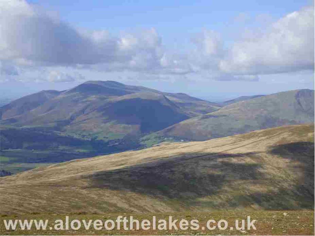 Looking over towards Skiddaw from the summit