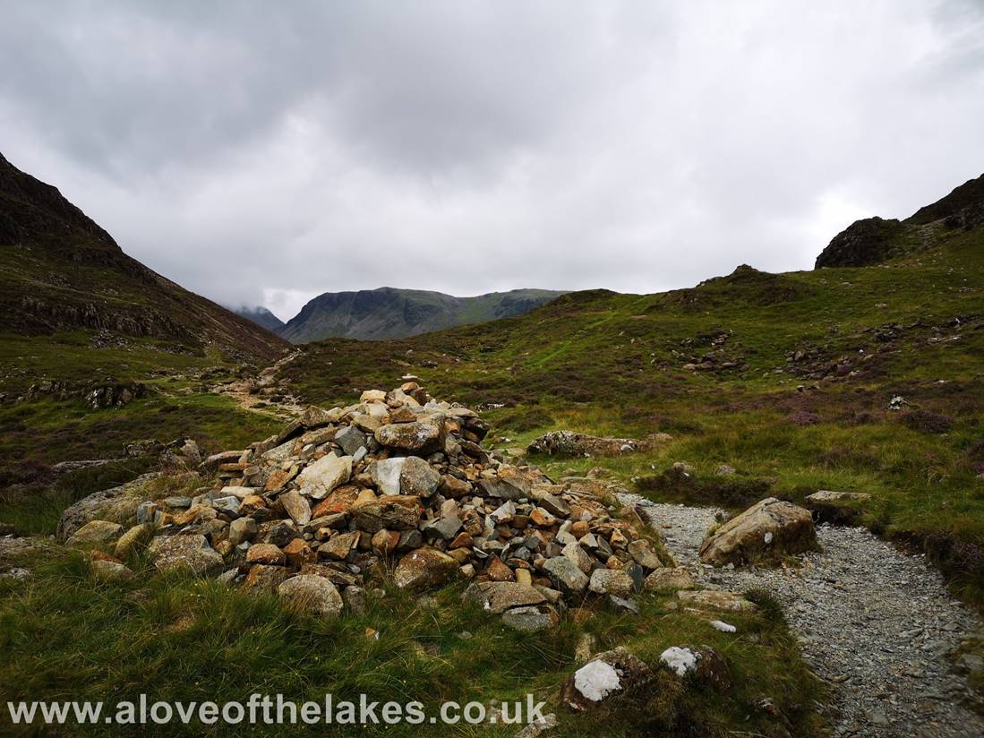 A love of the Lakes - the cairn at Scarth Gap