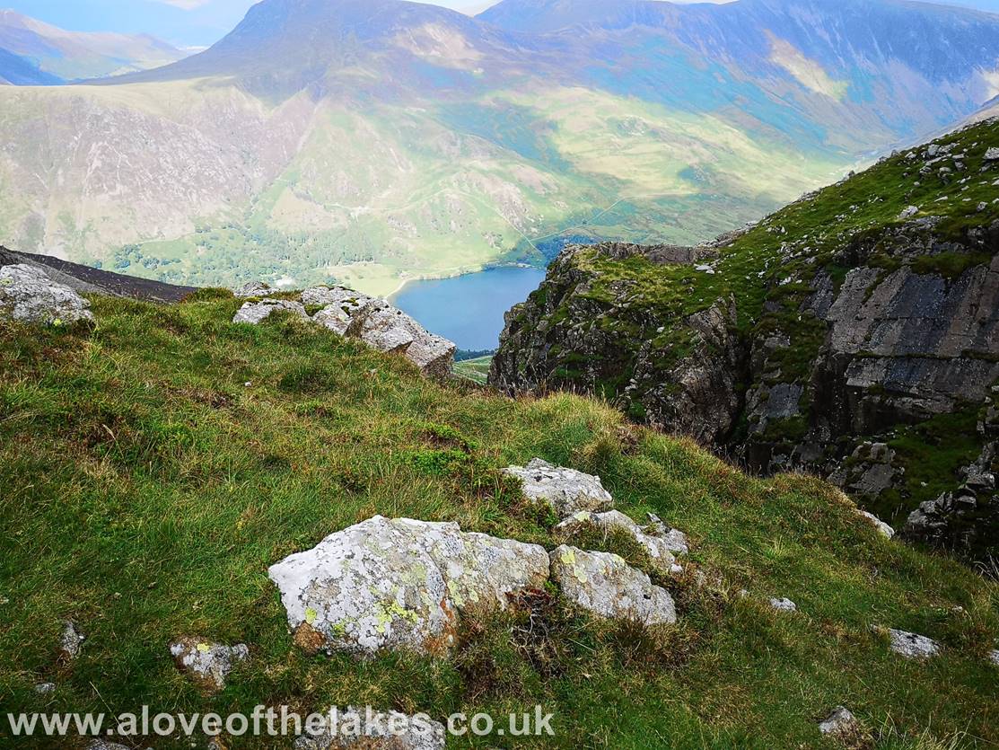 A love of the lakes - looking down to Buttermere on the path to High Stile