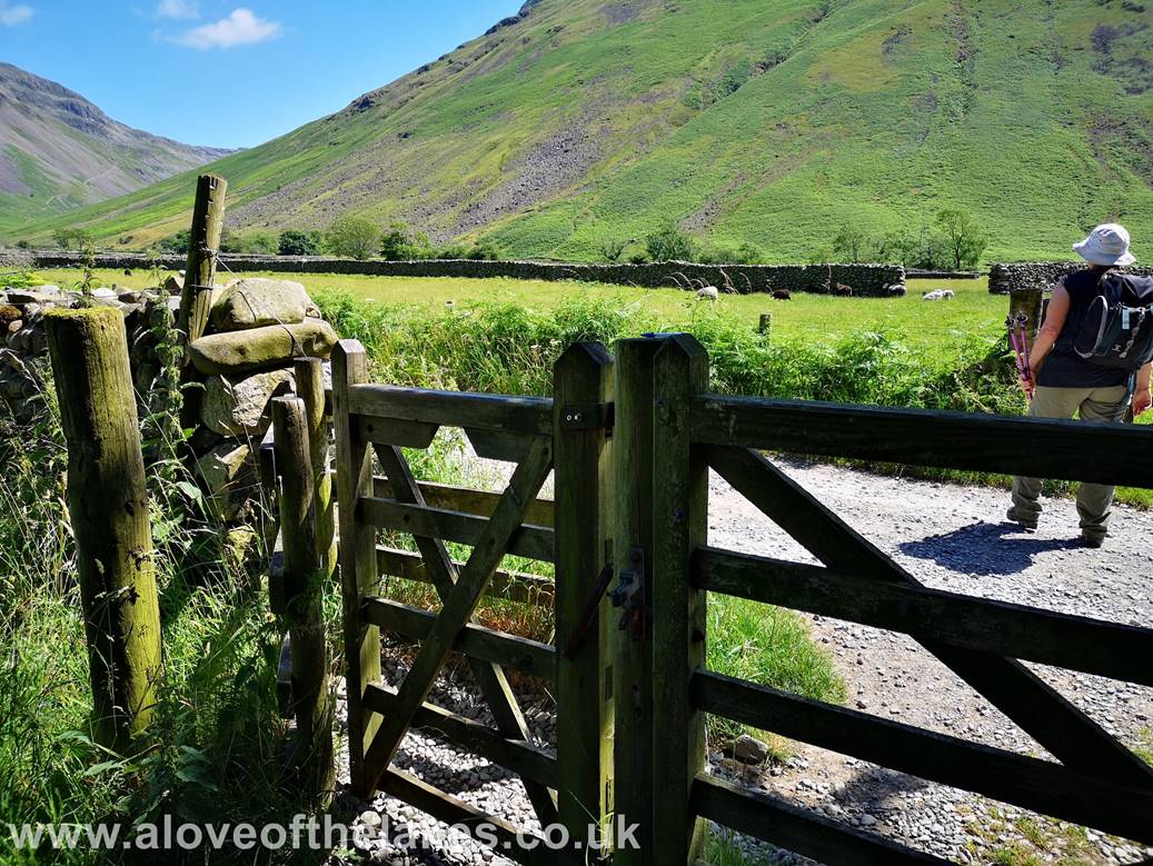 Past the Church and turn left through the hand gate to get on to the track that leads to Burnthwaite Farm
