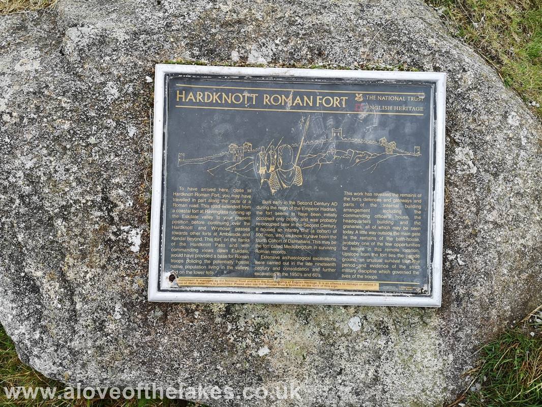 A love of the Lakes - A plaque on a nearby boulder placed by the National Trust & English Heritage gives information about this
historical site

