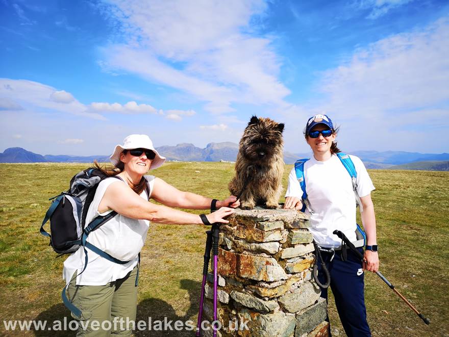 A love of the Lakes - Sue Ste and Spud on summit