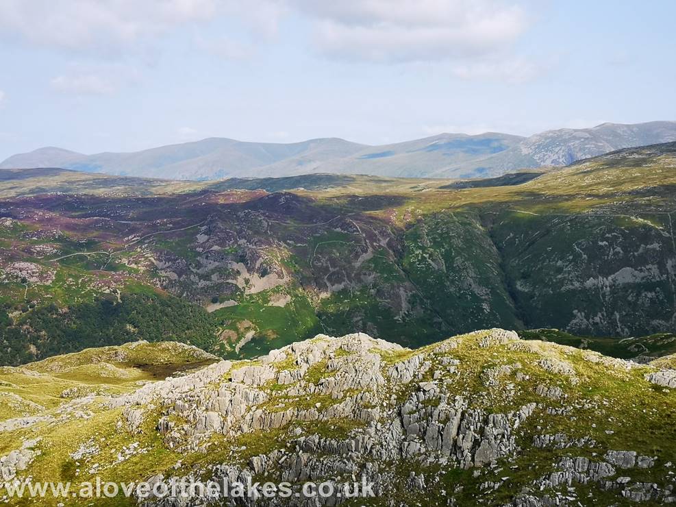 A love of the Lakes - Looking over the top of Ullscarf towards the Helvellyn range
