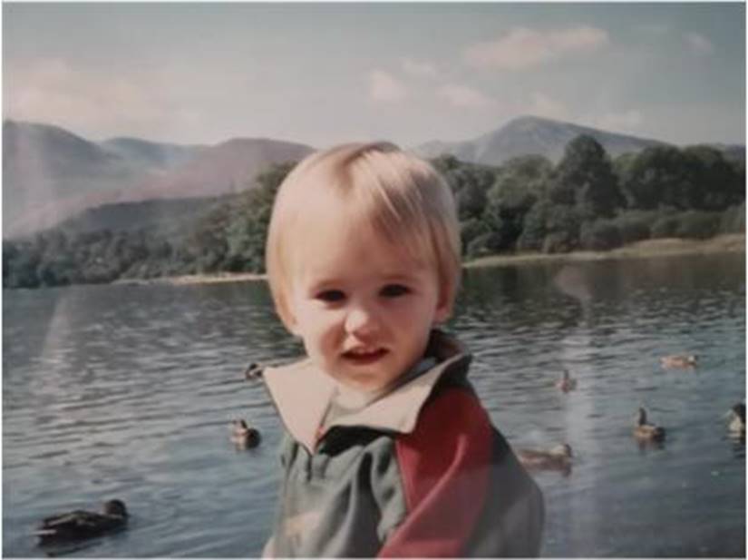Steven aged 2 years at Derwent Water